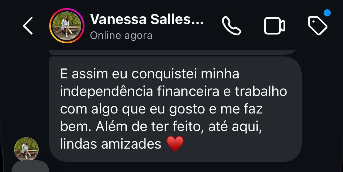 Avaliação de aluna